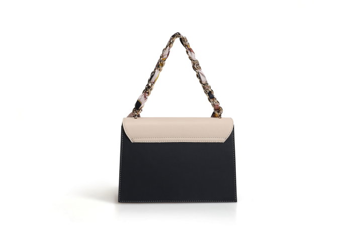 Lucky Bees Bolso Bandolera Crema y Azul Oscuro Lucky Bees Bolso Bandolera Crema y Azul Oscuro